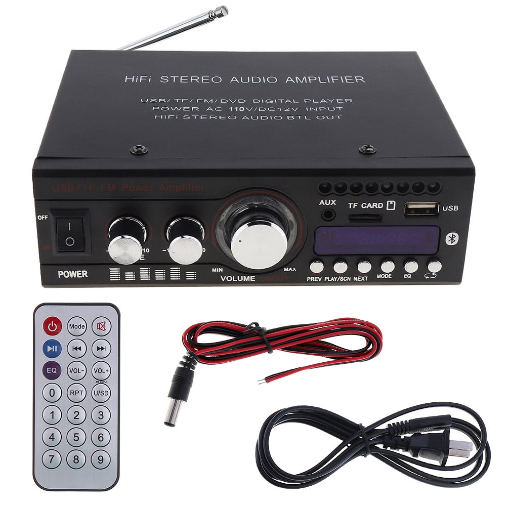 DC12V/AC110V /AC220V Bluetooth 2CH HiFi Car Stereo Audio Power