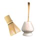 thumbnail image 4 of Juego de Matcha japonés de té Matcha Juego de 3 que incluye Matcha, cuchara tradicional, cuchara de té y de cerámica Blanco BLESIY batidor de matcha, 4 of 8