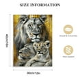 thumbnail image 2 of Nawypu  Royal Lion Kings Family Wall Art Decor Grey and Gold Lion King and Queen Portrait Canvas Print Africa Animal Lion and Lioness Artwork Poster for Home Decor, 2 of 5
