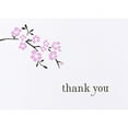 thumbnail image 2 of Hortense B. Hewitt HBH 3 1/2" x 4 7/8" Cherry Blossom Wedding Thank You Card Bright White/Pink/Brown, 2 of 2