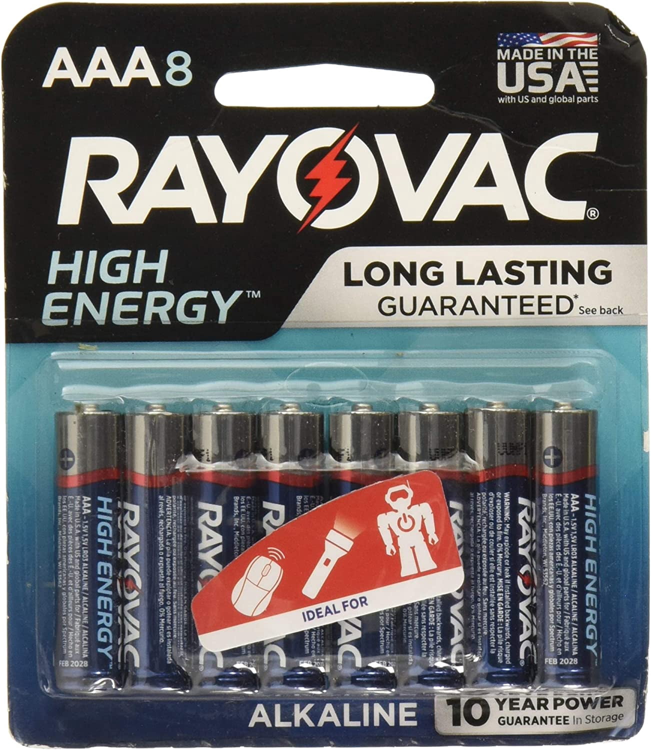 Rayovac AAA Batteries 8-Pack - Walmart.ca