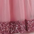 thumbnail image 6 of JUMEYU Tween Dress Vintage Off The Shoulder Flower Girl Dress Lace Embroidery Little/Big Girls Wedding Bridesmaid Holiday Ballgown Size 8-9 (Pink,8-9 Years), 6 of 9