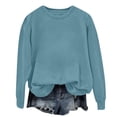 thumbnail image 4 of Womens Crewneck Sweatshirt Trendy Fall Fashion Clothes Soft Pullover for School, 4 of 6