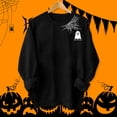 thumbnail image 5 of Godom Halloween Sweatshirts for Women Graphic Crewneck Long Sleeve Pullover Cute Ghost Tops, 5 of 7