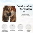 thumbnail image 6 of Picia Vintage Shiba Inu Art pattern Mens Swim Trunks with Compression Liner Stretch Beach Shorts Quick Dry with Zipper Pockets No-Chafing Board Shorts-Medium, 6 of 9
