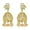 Style 2, variant on 14K Gold Indian Tassel Crystal Drop Earrings for Women,Vintage Palace Style Bell Shape Heavy Industry Dangle Earrings,Fashion Christmas Jewelry Gift for Her