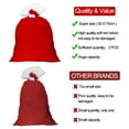 thumbnail image 4 of AUQ Christmas Bags Large Christmas Gift Bags Christmas Drawstring Gift Bags Christmas Velvet Santa Bags 20 X 28 Inch Santa Sack for Xmas Present Toys Holiday Party Supplies (Red), 4 of 7