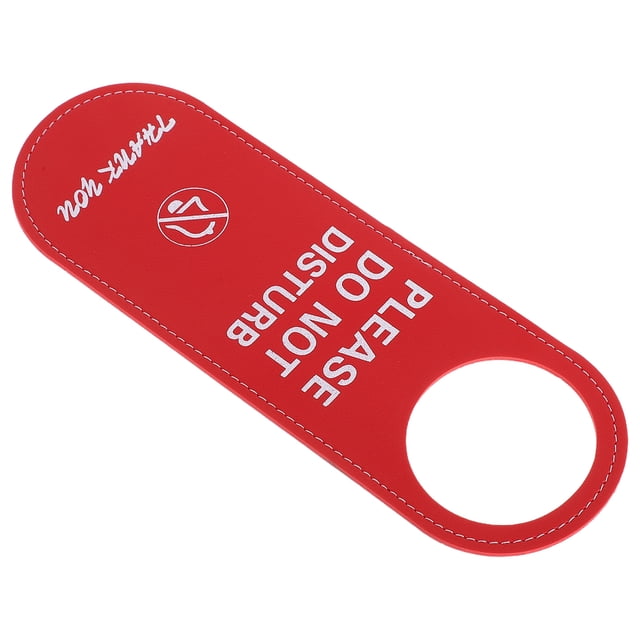 YSNOOWE Señal De Puerta Roja Para Oficina Con Texto No Molestar Y Elegante Para Mayor Privacidad