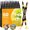 60 Color(Dual Tip), variant on 60 Colors Markers, Water-Based Pens with Auto Ink Control & Brush Tip - No Bleed Rock Painting, Canvas, , Ceramic, Glass - Adult & DIY Art Supplies