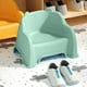 thumbnail image 5 of Muebles de oficina para el hogar Taburete pequeño Taburete para el hogar Mini silla Taburete con respaldo Taburete apilable Taburete bajo de plástico para sala de estar Taburete de plástico, 5 of 6