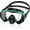 Black-green, variant on Swim Goggles Adult with Nose Cover, Anti-fog Clear Diving Mask Wide View No Blurring for Men Women Youth