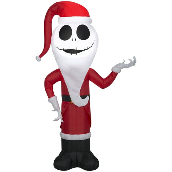 Gemmy Industries 130681 48 in. Christmas Inflatable Jack Skellington As Sandy Claws - Multi Color