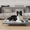 thumbnail image 2 of General Dog Bed for Crate, Medium/Large Dogs Crate Bed with Soft Wavy Plush Comfortable Anti-Slip Kennel Pad Washable Pet Beds Mat for Dogs & Cats, Grey, 2 of 6