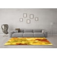 thumbnail image 3 of Ahgly Company Machine Washable Indoor Rectangle Persian Yellow Traditional Area Rugs, 6' x 9', 3 of 4