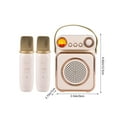 thumbnail image 3 of Altavoces Bluetooth Inalámbrico Inteligente Bluetooth Altavoz, Micrófono Inalámbrico, Karaoke, Micrófono Infantil, Audio Portátil Al Aire Libre con Micrófono, Audio Portátil Bluetooth Altavoces, 3 of 9