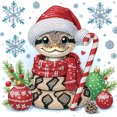 thumbnail image 4 of 5D DIY Con Forma Especial Parcial Oso Navidad 30x30cm, 4 of 7