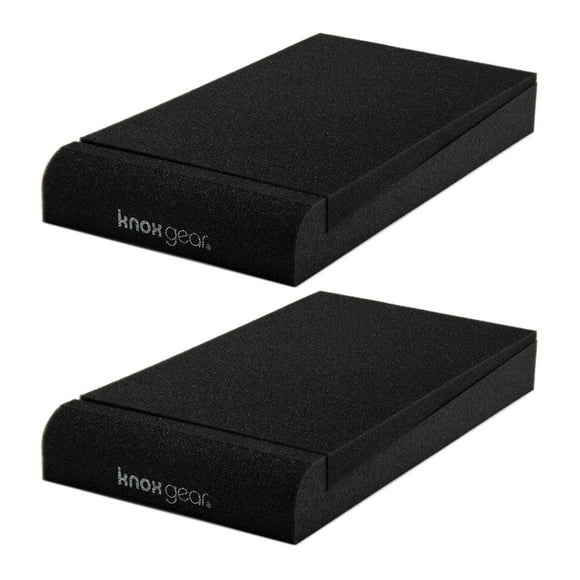 Almohadillas aislantes para monitores de estudio Knox Gear para altavoces de 8 pulgadas