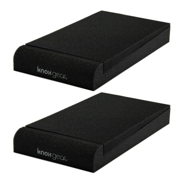 Almohadillas aislantes para monitores de estudio Knox Gear para altavoces de 8 pulgadas