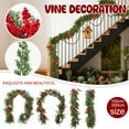 thumbnail image 2 of Easter Cedar Wreath, Easter Wreaths for Front Door, Realistic Pine Wreath, Large Green Cypress Wreaths for Home Fireplace Wall Window Porch Outdoor Xmas Holiday Decor (A, 78.6"), 2 of 9