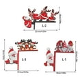 thumbnail image 5 of MOMOJIA Christmas Wooden Door Hangings Santa Reindeers Carving Wall Ornament For Indoor Outdoors Holiday Season Home Decoration Easy Installation, 5 of 6