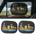 thumbnail image 4 of 2 uds parasoles de ventana de coche Protector solar patrones de animales de dibujos animados bloque cubierta opaca de luz cortina de privacidad para n Estilo B, 4 of 8