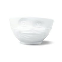 16 Oz. Bowl, Hopeful Face, White