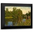 thumbnail image 1 of Adamov, Alexey 24x19 Black Modern Framed Museum Art Print Titled - Flowers by the River, 1 of 5