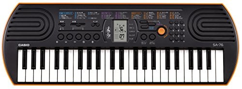 Photo 1 of Casio SA-76 44 Key Mini Keyboard, Orange