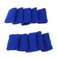 thumbnail image 1 of 5x10 Piezas Fundas Protectoras De Dedo Elásticas Soporte Baloncesto Voleibol Azul Real, 1 of 6