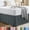 Grey, variant on Queen Bed Skirt - Soft Quadruple Pleated Ruffle - Easy Fit with 16 Inch Tailored Drop - Hotel Quality, Shrinkage and Fade Resistant (Queen, White)