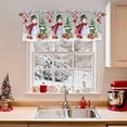 thumbnail image 2 of Valances for Windows Red Christmas Snowman Rod Pocket Cafe Window Treatments Valance Curtains for Kitchen Bathroom Laundry Basement Windows 42"x12", 2 of 7