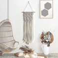 thumbnail image 3 of Macramé tejido colgante de pared Boho Home Chic bohemio arte geométrico, 3 of 5