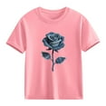 thumbnail image 2 of Piuwrlz Girl Graphic Shirts Tops Girls Short T-Shirts Sleeve Pullover Pink Size 3 Years, 2 of 10