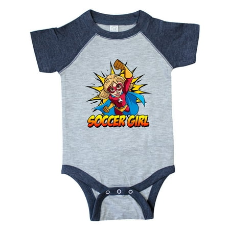 

Inktastic Soccer Girl Superhero Gift Baby Girl Bodysuit