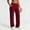Red, variant on Purcolt Womens Front Seam Dress Pants Dressy Casual Wide Elastic Waist Straight Leg Lounge Pants Comfort Stretchy Loose Fit Trousers with Pockets