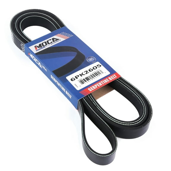 MOCA AUTOPARTS 6PK2605 Serpentine Belt Fit for 2002-1998 Ford E-150 Econoline 4.2L & 2014-2009 Ford Expedition 5.4L & 2010-2006 Mercury Mountaineer 4.6L