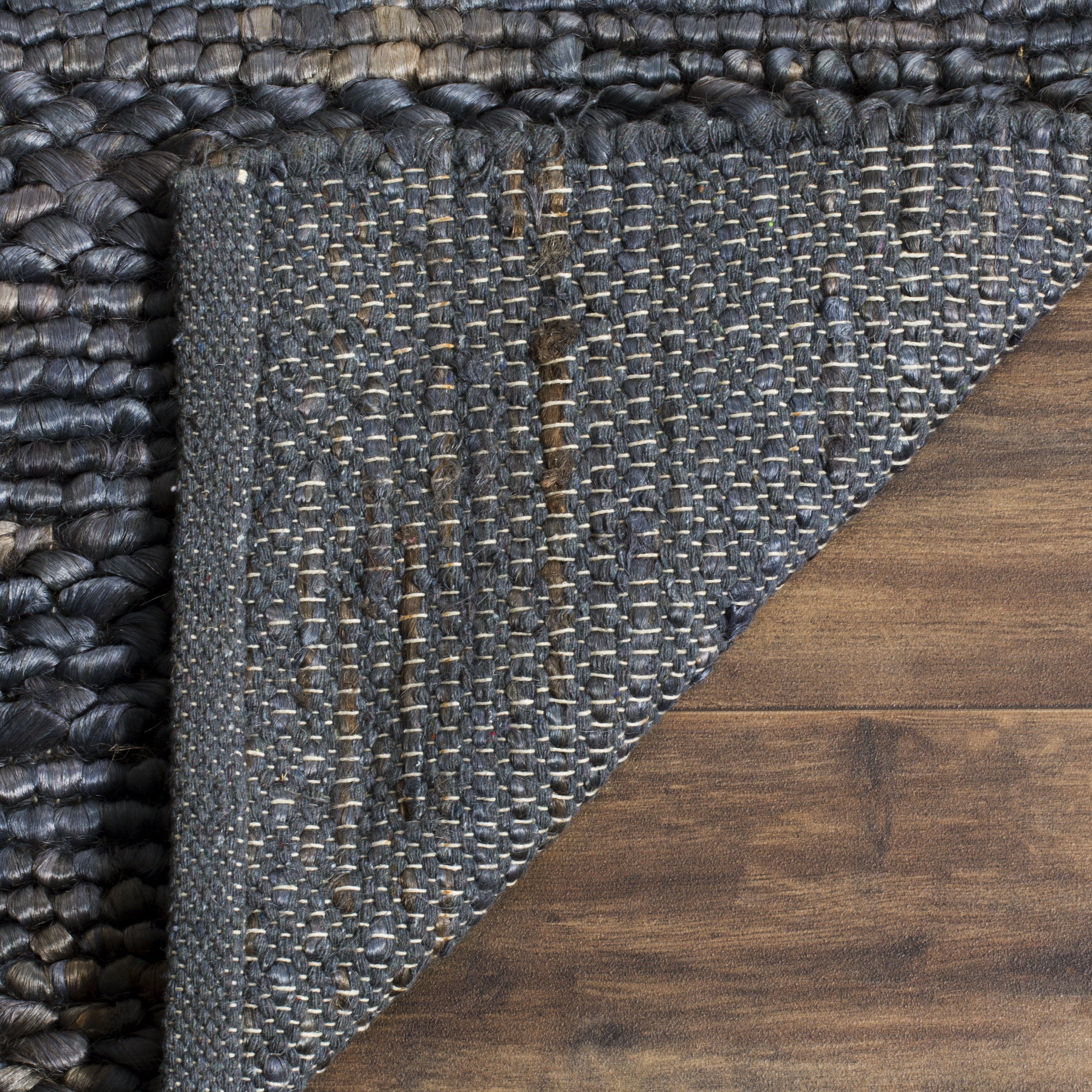 SAFAVIEH Natural Fiber Henrika Geometric Area Rug, Grey, 8' x 8' Round