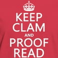 thumbnail image 3 of CafePress - Keep Calm And Proof Read (Clam) T Shirt - Women's Traditional Fit Dark T-Shirt, 3 of 4