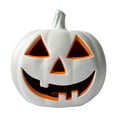 thumbnail image 1 of 17 Inch Halloween LED Pumpkin with Auto On Off Face for Indoor Outdoor Holiday Party Desktop Ornament Lighted Jack O, 1 of 4
