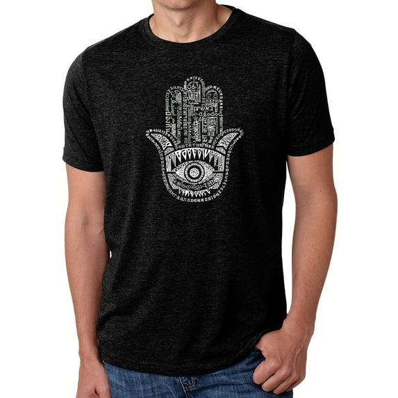 LA Pop Art Men's Premium Blend Word Art T-shirt - Hamsa