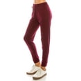 thumbnail image 3 of Women's Juniors Light Weighted French Terry Jogger Pants Drawstring Sleep Lounge Sweat Pants, 3 of 3