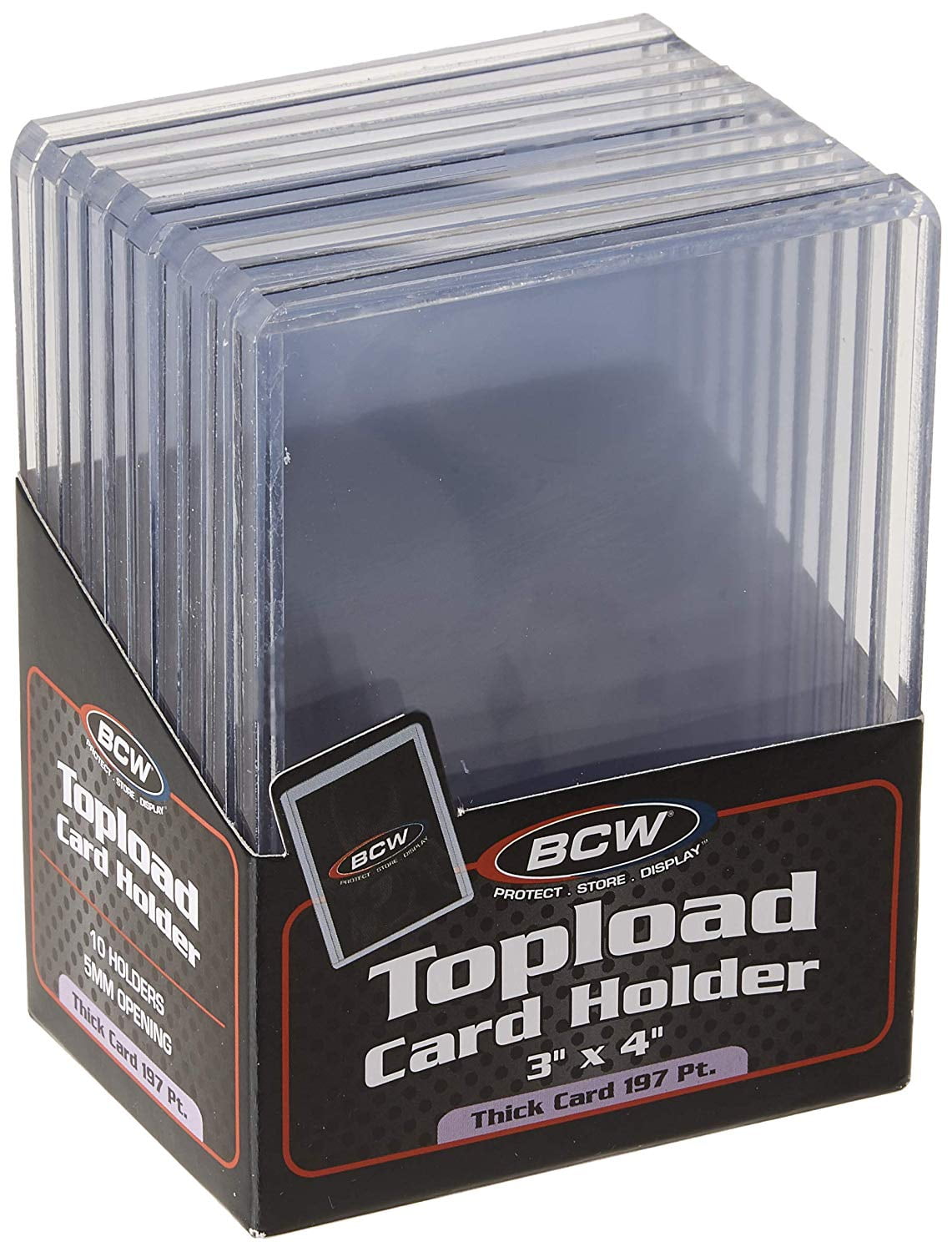 (10) Brand EXTRA Super Thick Card Top Load for Baseball Cards (3 X 4 X