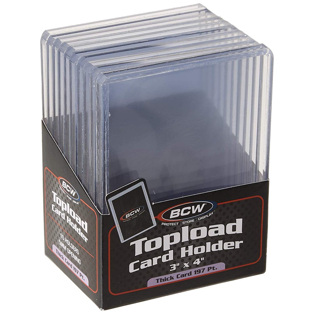 (10) Brand EXTRA Super Thick Card Top Load for Baseball Cards (3 X 4 X