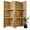Wood - Shelves, variant on Partition Room Dividers, Folding Wood Privacy Screen with Display Shelves Suitable for Home Office, Study, Art Display - Panel Divider