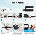 thumbnail image 6 of SYLMAX Battery Powered Sprayer 2 Gallon, 2026 New Electric Garden Sprayer with 3 Spray Force, Rechargeable Handle, Battery Indicator, 23.6" Telescopic Wand, 4 Mist Nozzles & Shoulder Strap, 6 of 9