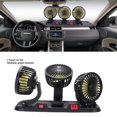 thumbnail image 3 of Portable Cigar Lighter Plug Fan,3 Head Car Fan 2 Speed 360 Degree Rotating Portable Cigar Lighter Plug Car Cooling Fan Van Truck SUV RV, 3 of 7