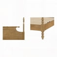 thumbnail image 6 of Bed Natural Queen with Solid Wood Frame and Turned Legs, 6 of 13