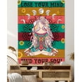 thumbnail image 3 of Chakra Meditation Tapestry, Yoga Girl Vertical Spiritual Quotes Tapestry Wall Hanging For Bedroom, Boho Mandala Ying Yang Tapestries Poster Blanket College Dorm Home Decor 40X60Inches, 3 of 4