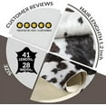thumbnail image 3 of Authentic Brown and White Goat Skin Rug | Soft Hair-On Leather for Modern Rustic Interiors, 3 of 5