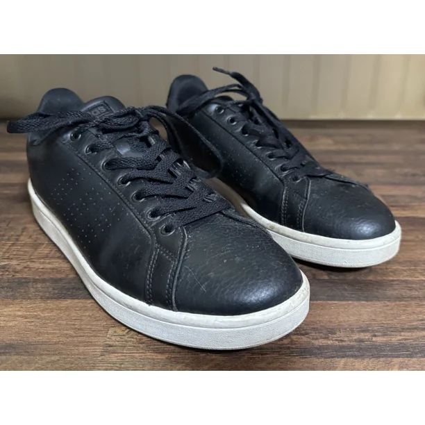 Adi - das Cloudfoam Advantage Casual Sneakers AW3915 Black White Men Size 10.5